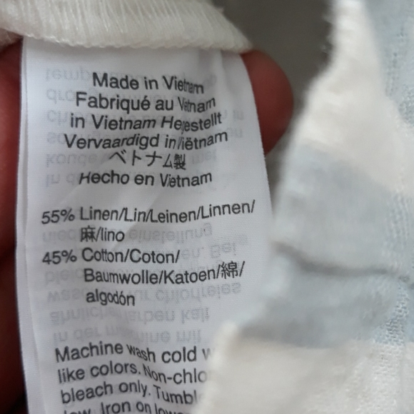 Madewell striped linen blend wide pants - Picture 8 of 9